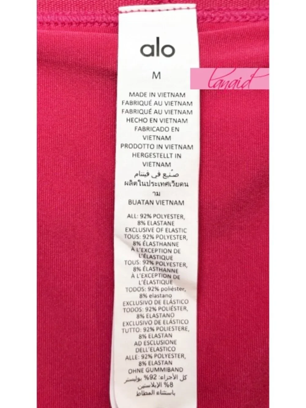 Alo Match Point Tennis Skirt Pink Fuchsia Hot Yoga Exercise Sports Shorts Skort